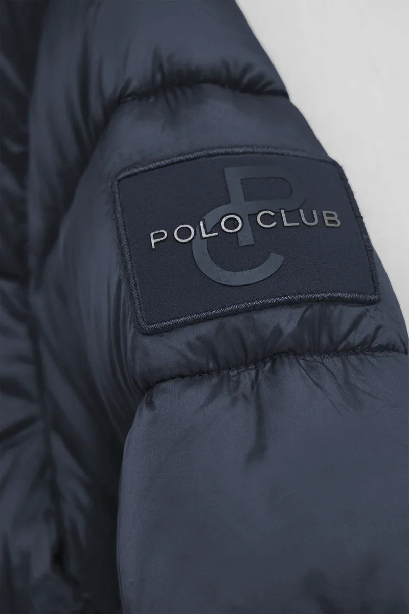 2026 New Arrival Navy-blue and metallic-silver jacket Polo Club Beli
