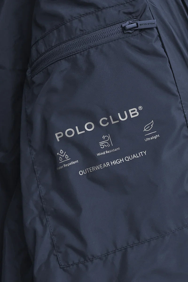 2026 New Arrival Navy-blue and metallic-silver jacket Polo Club Beli