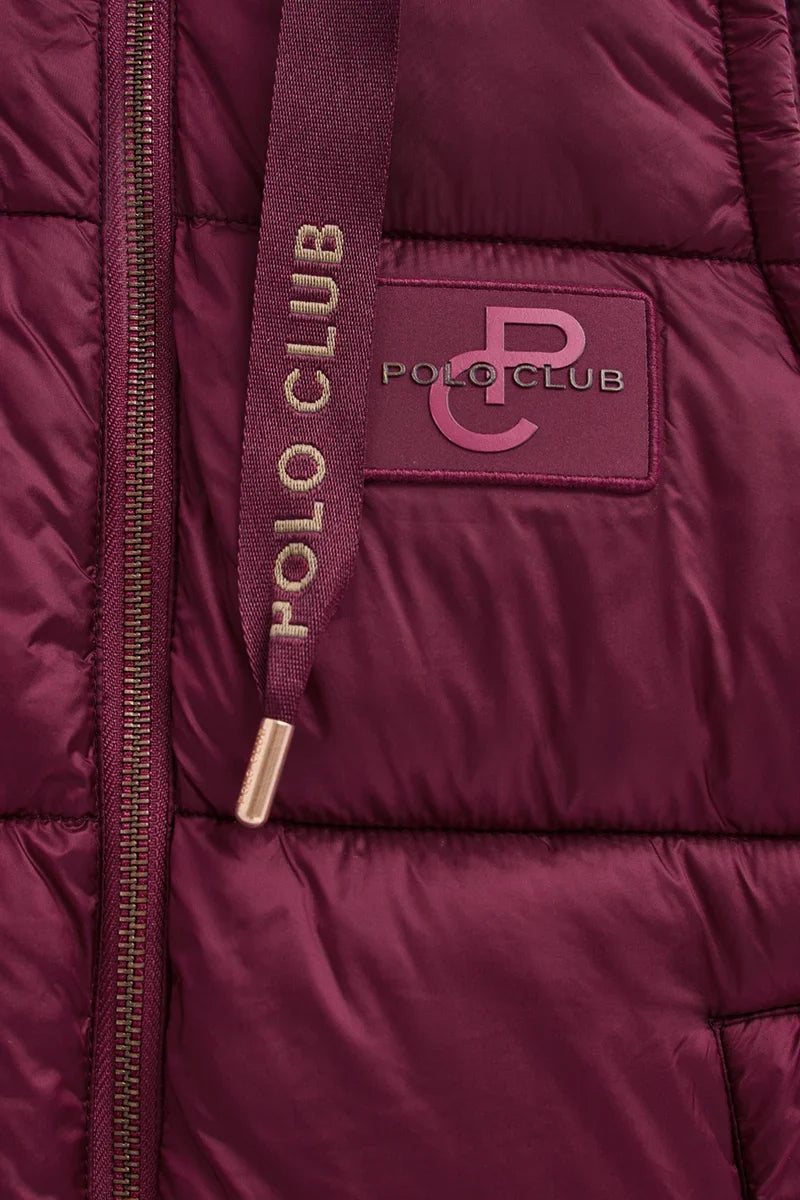 2026 New Arrival Burgundy and metallic-brown vest Polo Club Beli