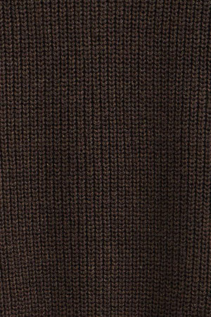 2026 New Arrival Dark-chocolate-marl fisherman-rib jumper with raglan sleeves Polo Club