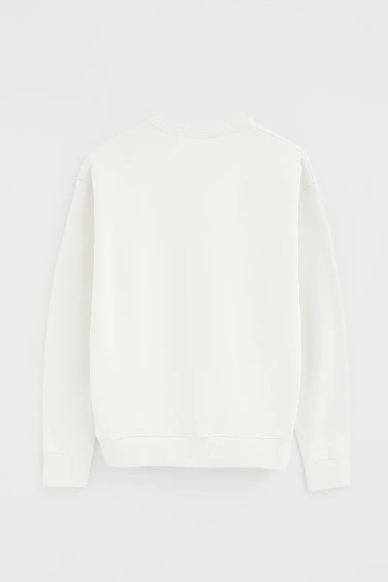 2026 New Arrival Nude round-neck boxy-fit sweatshirt with Rigby Go embroidery