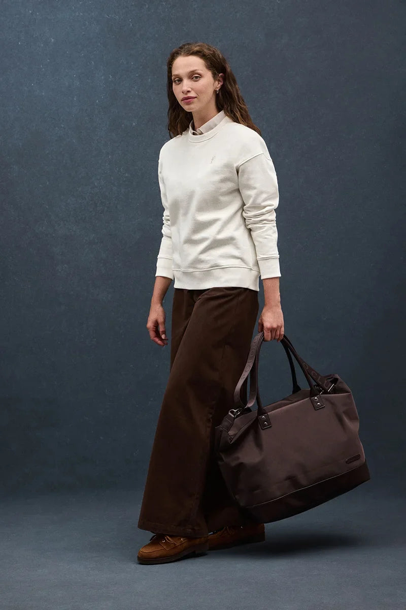 2026 New Arrival Nude round-neck boxy-fit sweatshirt with Rigby Go embroidery