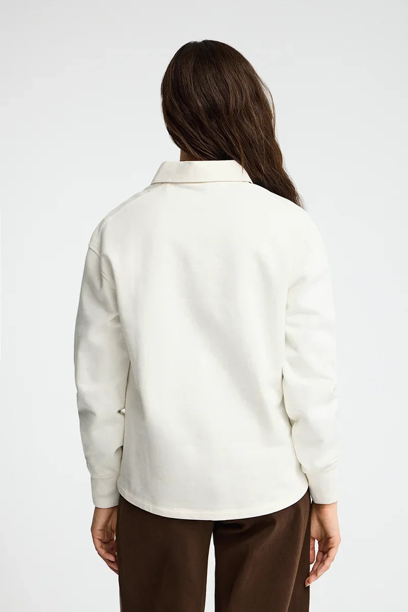 2026 New Arrival Nude sweatshirt with shirt collar and Rigby Go embroidery