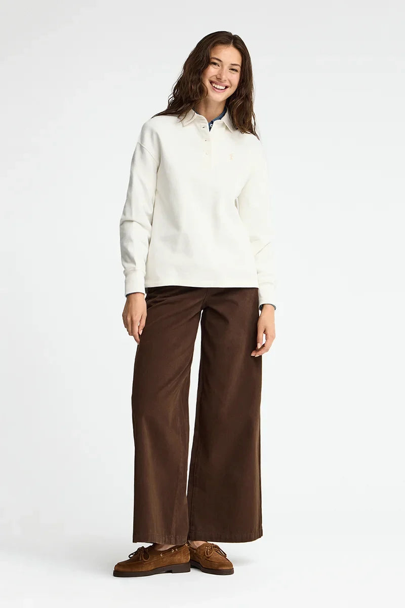 2026 New Arrival Nude sweatshirt with shirt collar and Rigby Go embroidery