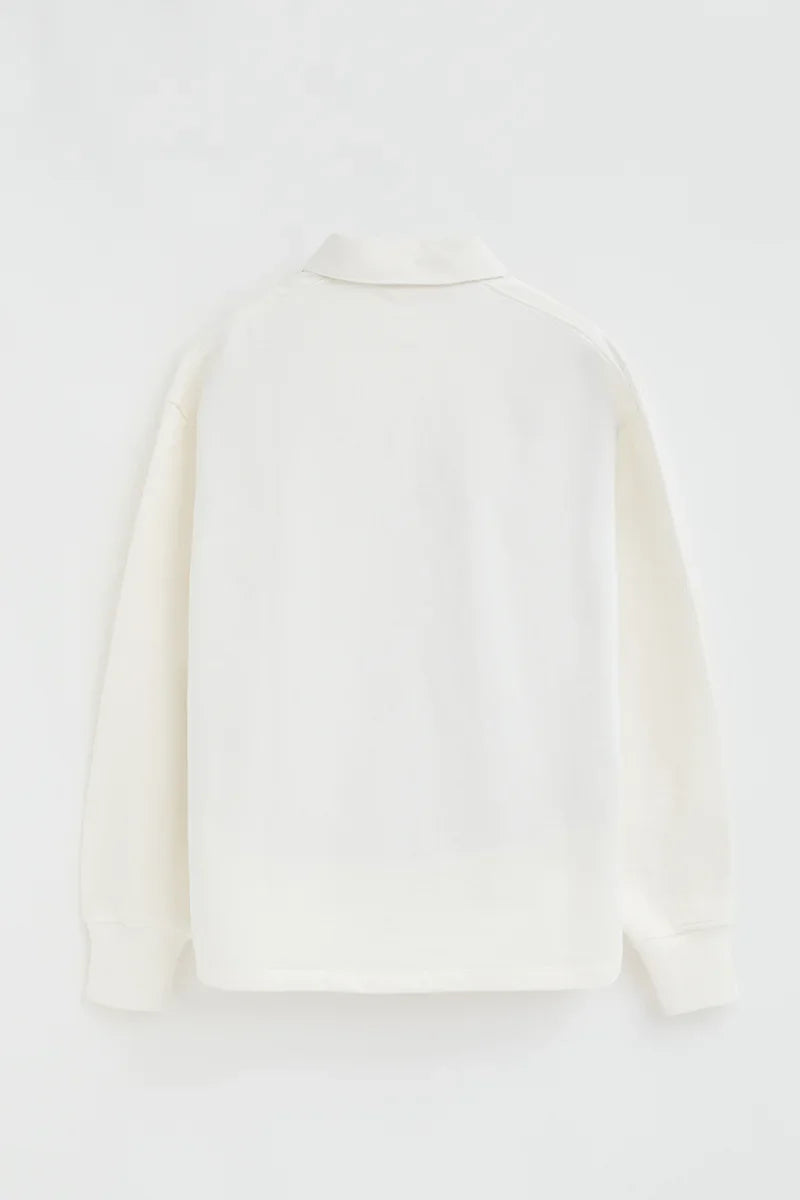 2026 New Arrival Nude sweatshirt with shirt collar and Rigby Go embroidery