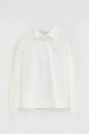 2026 New Arrival Nude sweatshirt with shirt collar and Rigby Go embroidery