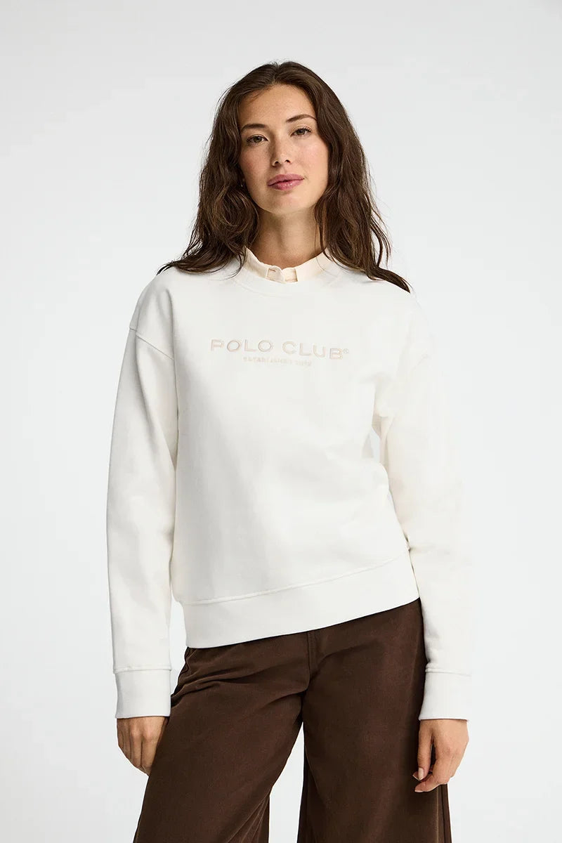 2026 New Arrival Nude sweatshirt with Established 2012 Polo Club embroidery