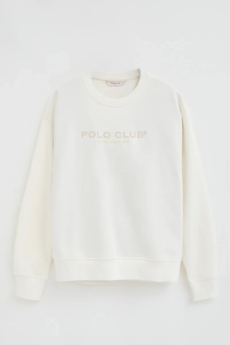 2026 New Arrival Nude sweatshirt with Established 2012 Polo Club embroidery
