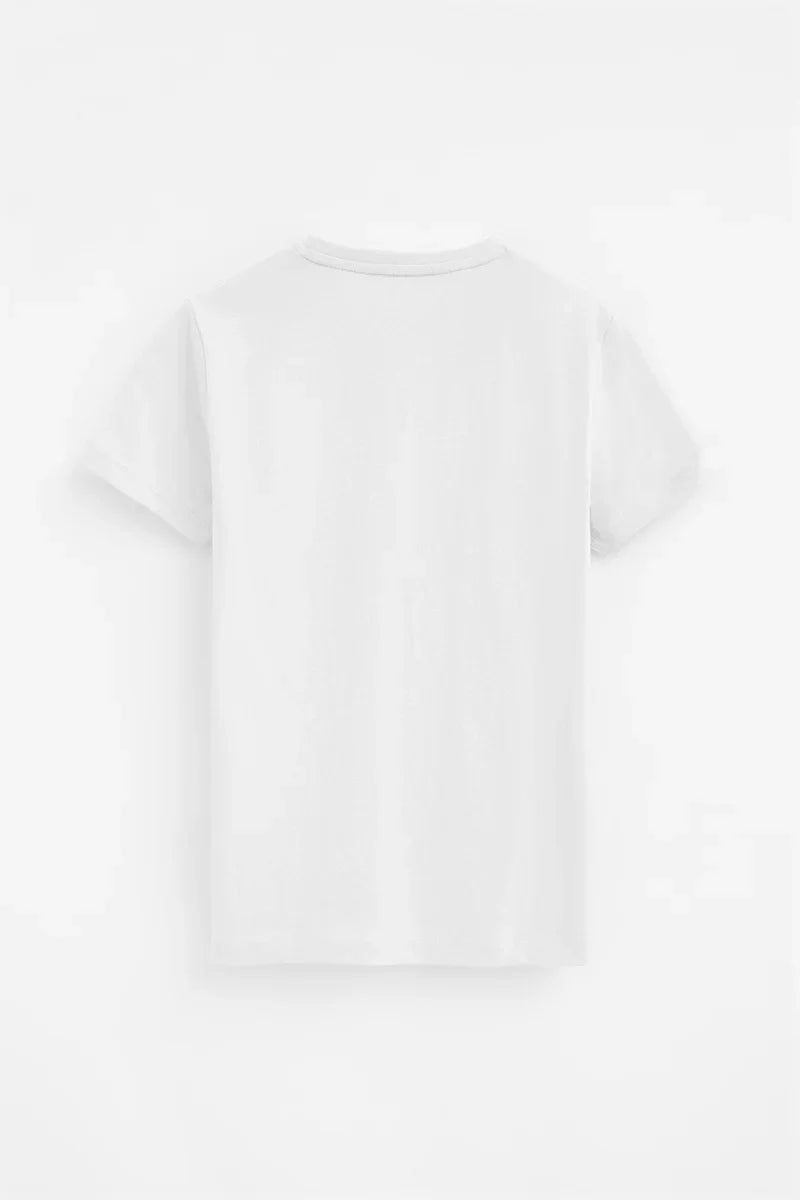 2026 New Arrival White regular-fit T-shirt with Rigby Go embroidery