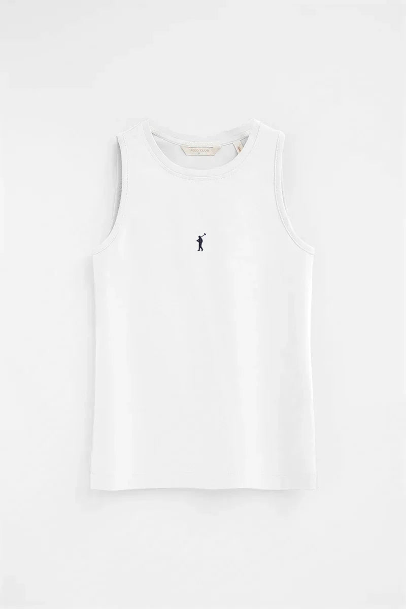 2026 New Arrival Women 2-pack sleeveless T-shirts in black and white with Rigby Go embroidery