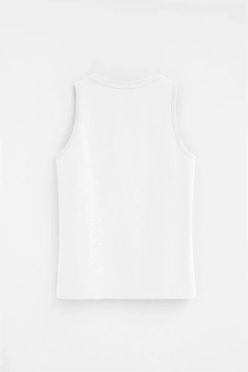 2026 New Arrival Women 2-pack sleeveless T-shirts in black and white with Rigby Go embroidery