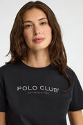 2026 New Arrival Anthracite-grey short-sleeve T-shirt with Established 2012 Polo Club embroidery