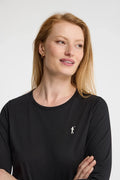 2026 New Arrival Black long-sleeve round-neck T-shirt with Rigby Go embroidery