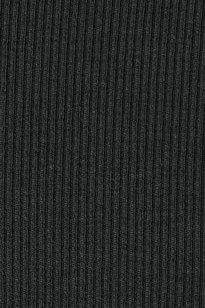 2026 New Arrival Black ribbed Henley T-shirt with Rigby Go embroidery