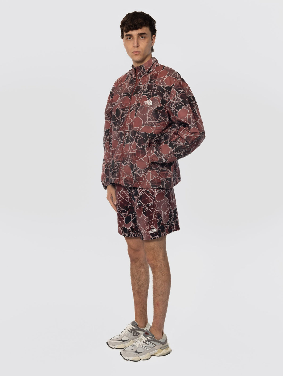 Pantaloncini con Stampa Grafica Rosa