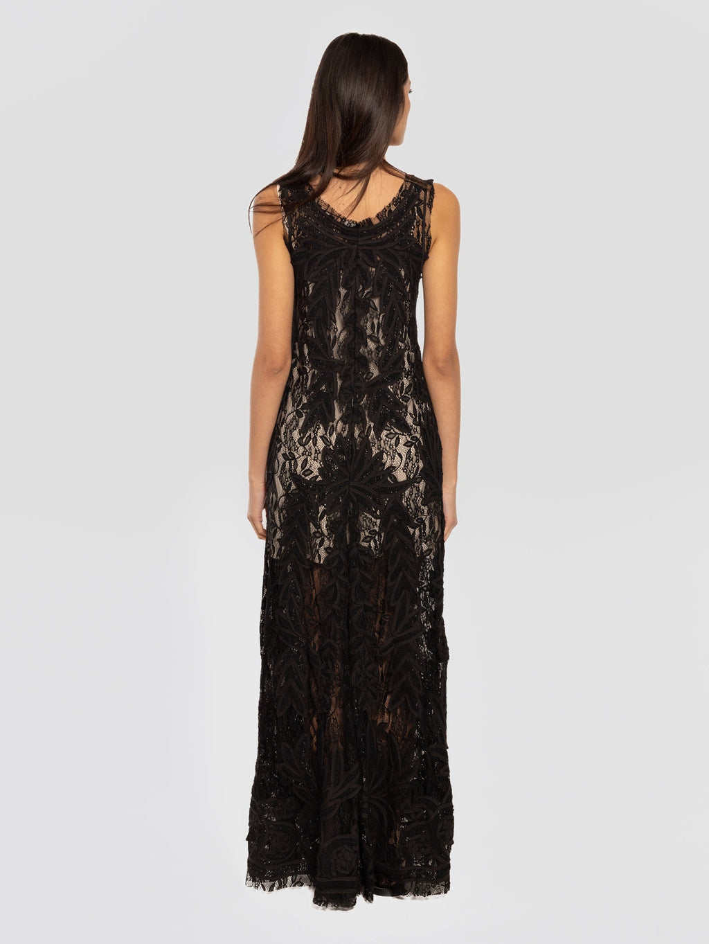 2026 New Arrival Abito Lungo in Pizzo Nero