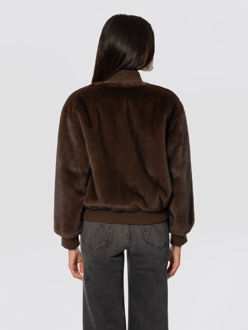2026 New Arrival Bomber in Ecopelliccia Testa di Moro