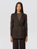 2026 New Arrival Giacca Doppio Petto in Fresco Lana Testa di Moro