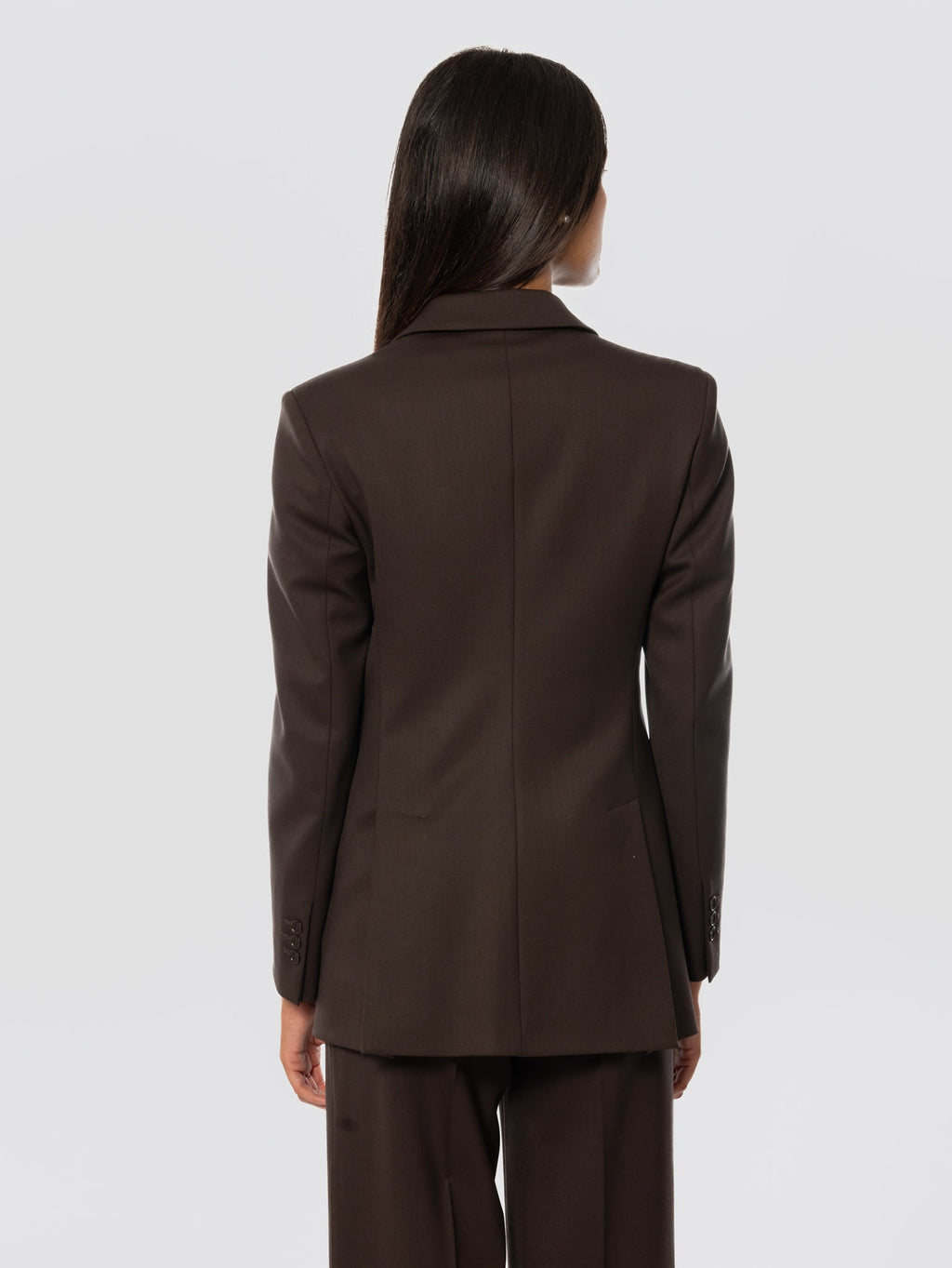 2026 New Arrival Giacca Doppio Petto in Fresco Lana Testa di Moro