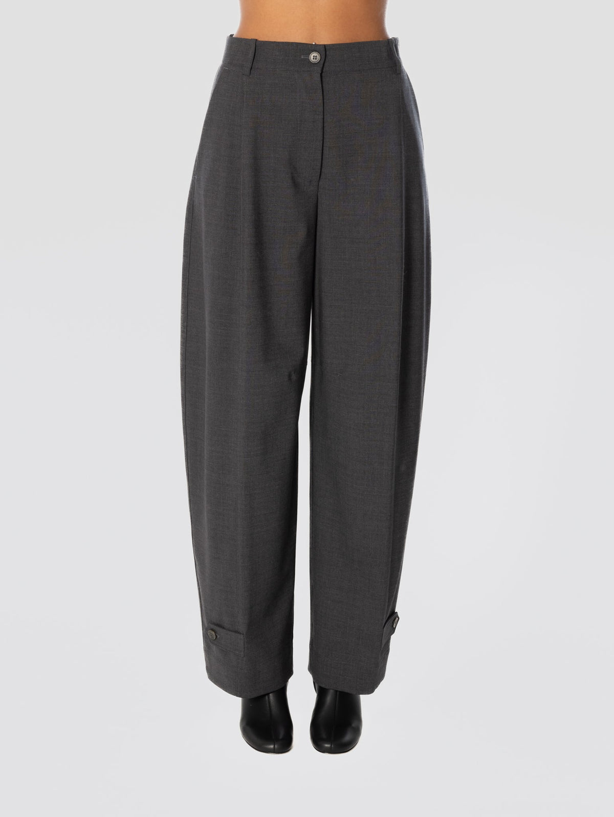 2026 New Arrival Pantaloni con Orlo Regolabile Antracite