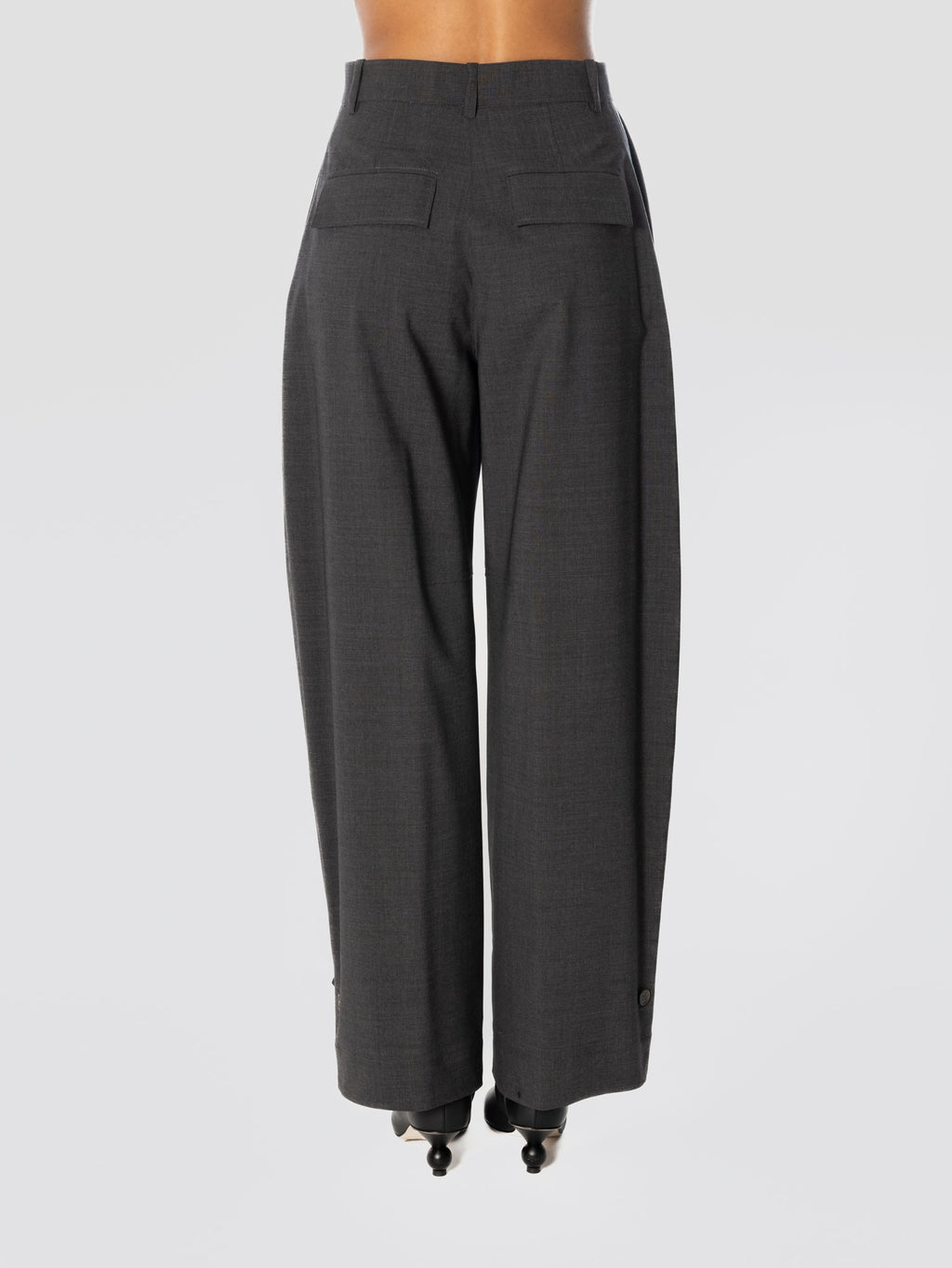 2026 New Arrival Pantaloni con Orlo Regolabile Antracite