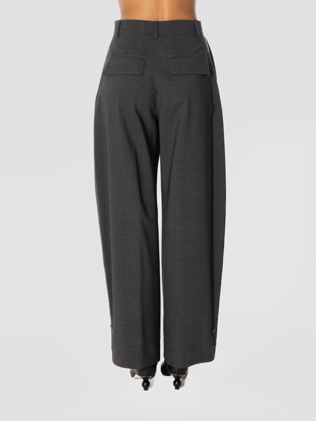 2026 New Arrival Pantaloni con Orlo Regolabile Antracite