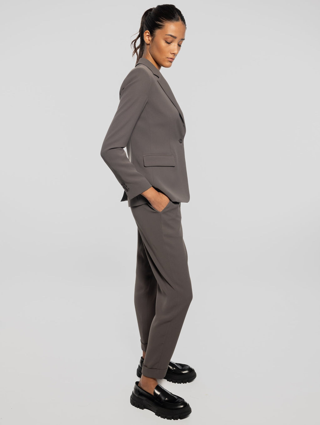 2026 New Arrival Pantaloni con Elastico in Vita Pietra