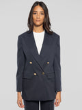 2026 New Arrival Giacca Doppio Petto Oversize Blu