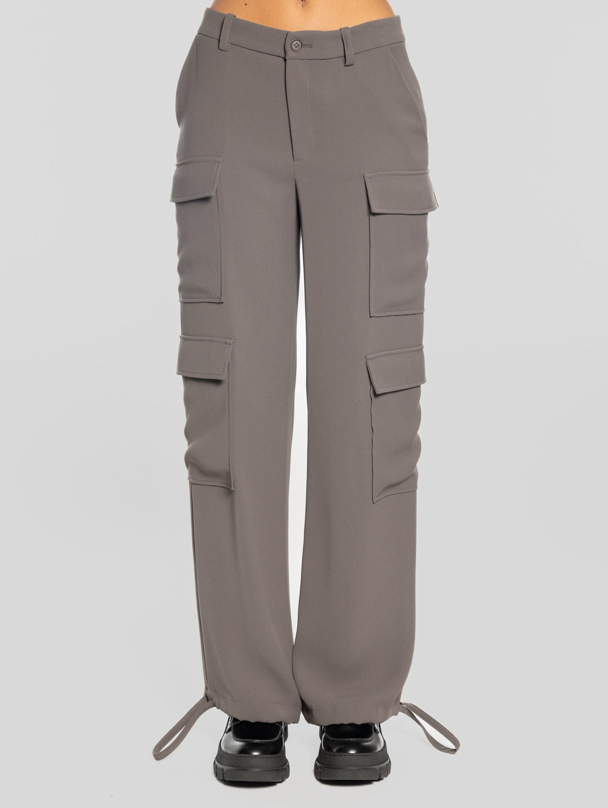2026 New Arrival Pantaloni Cargo Ampi Pietra