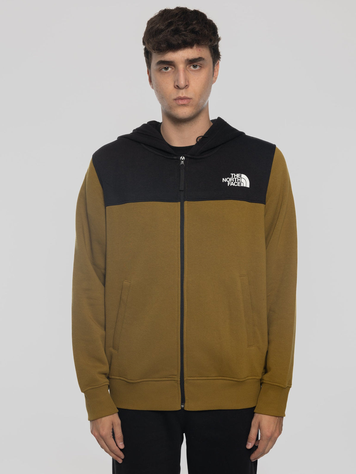 2026 New Arrival Felpa con Cappuccio e Cerniera Verde
