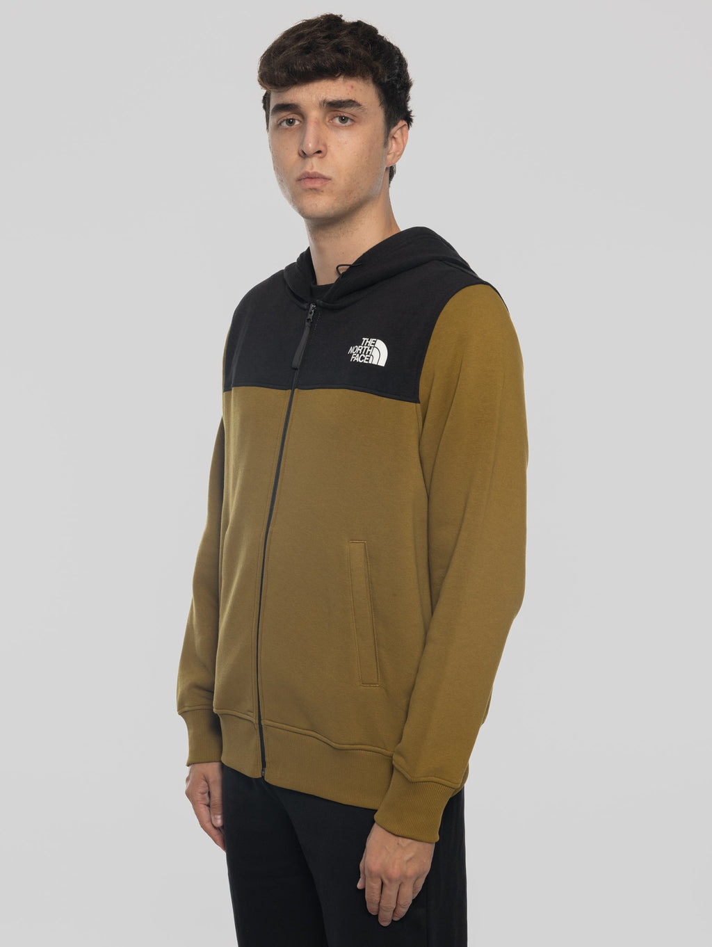 2026 New Arrival Felpa con Cappuccio e Cerniera Verde