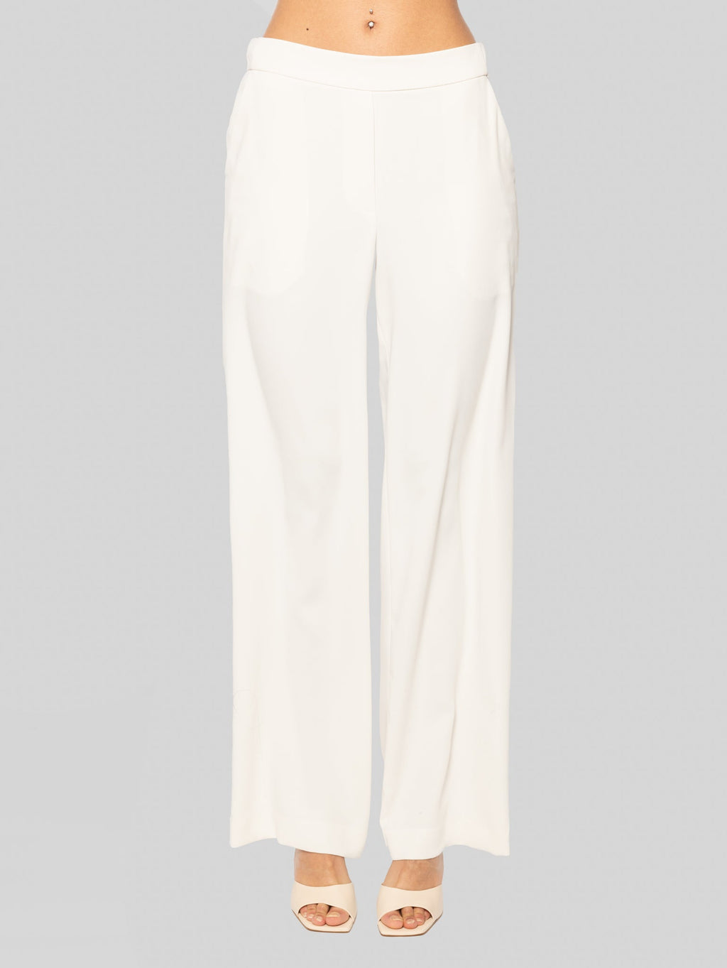 2026 New Arrival Pantaloni Palazzo in Cady Panna
