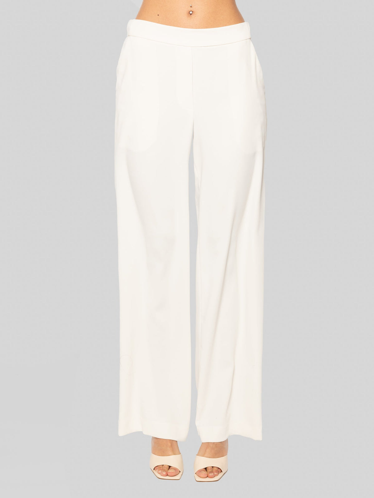 2026 New Arrival Pantaloni Palazzo in Cady Panna
