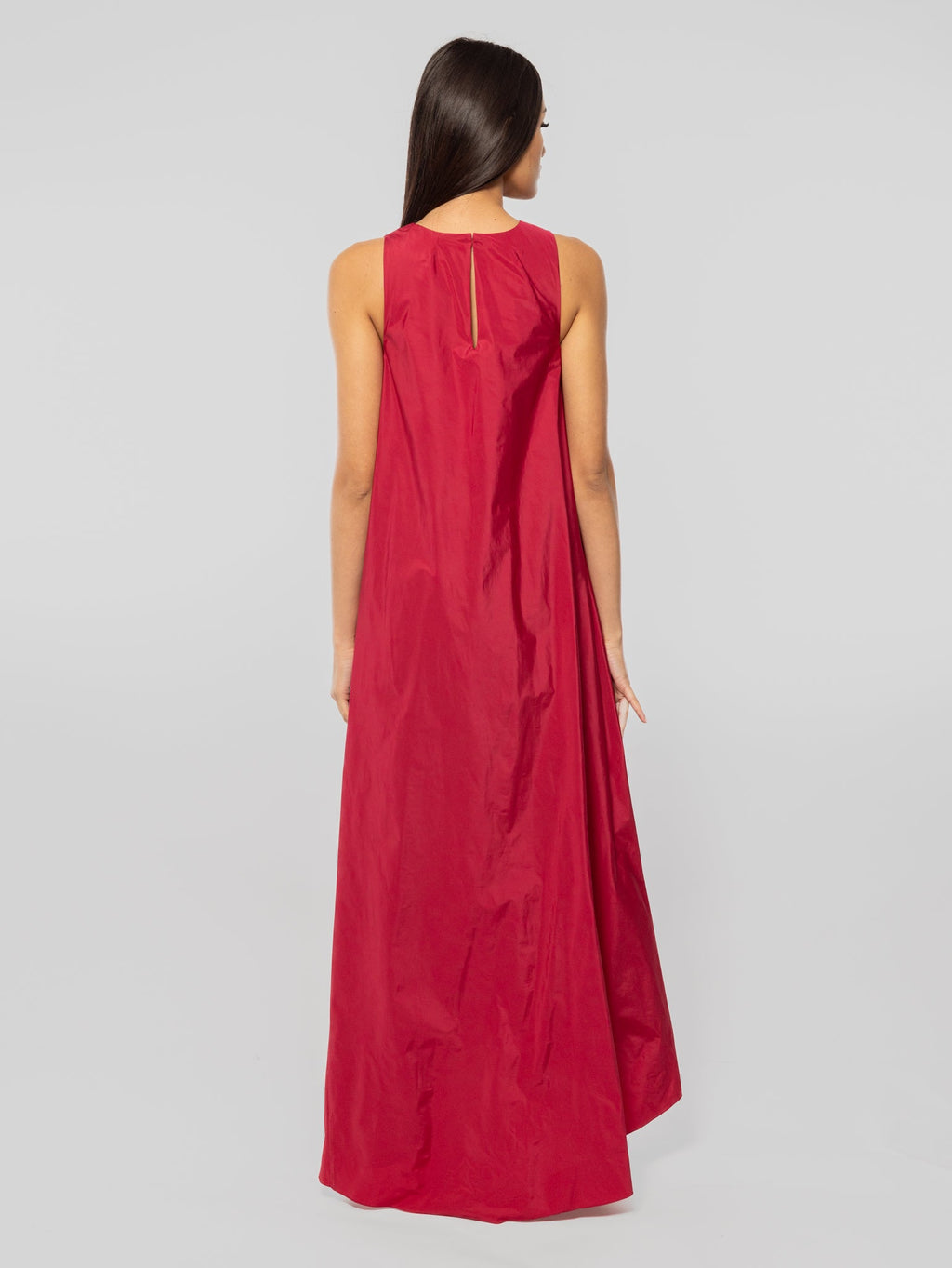 2026 New Arrival Abito Lungo in Taffet Fucsia