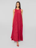 2026 New Arrival Abito Lungo in Taffet Fucsia