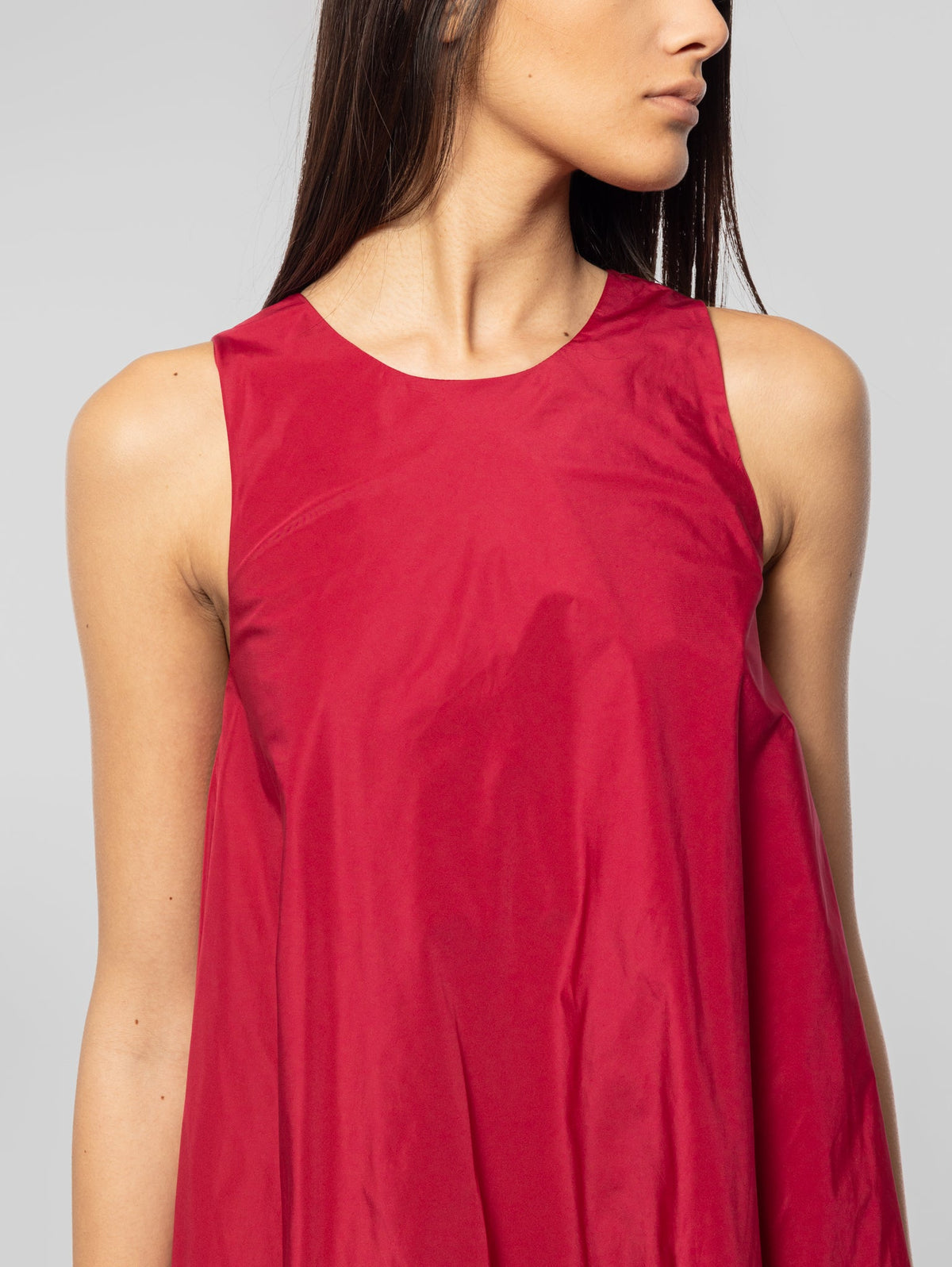 2026 New Arrival Abito Lungo in Taffet Fucsia