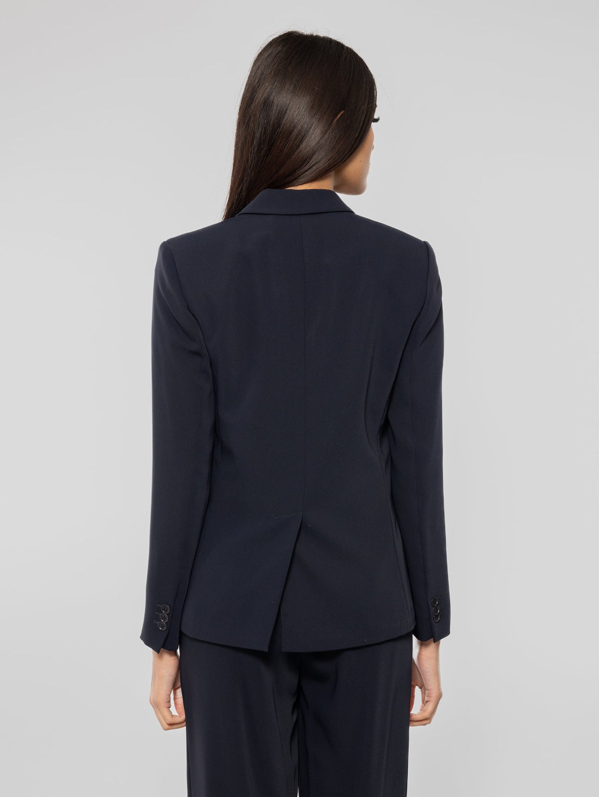 2026 New Arrival Giacca Monopetto in Cady Blu