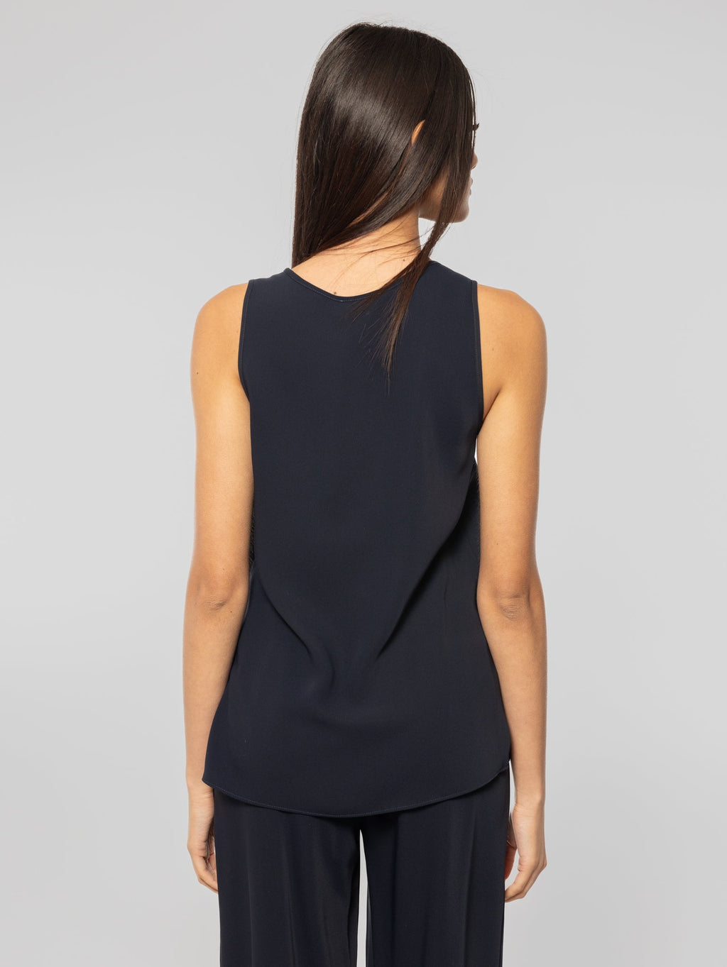 2026 New Arrival Top con Spacchetti Laterali Blu
