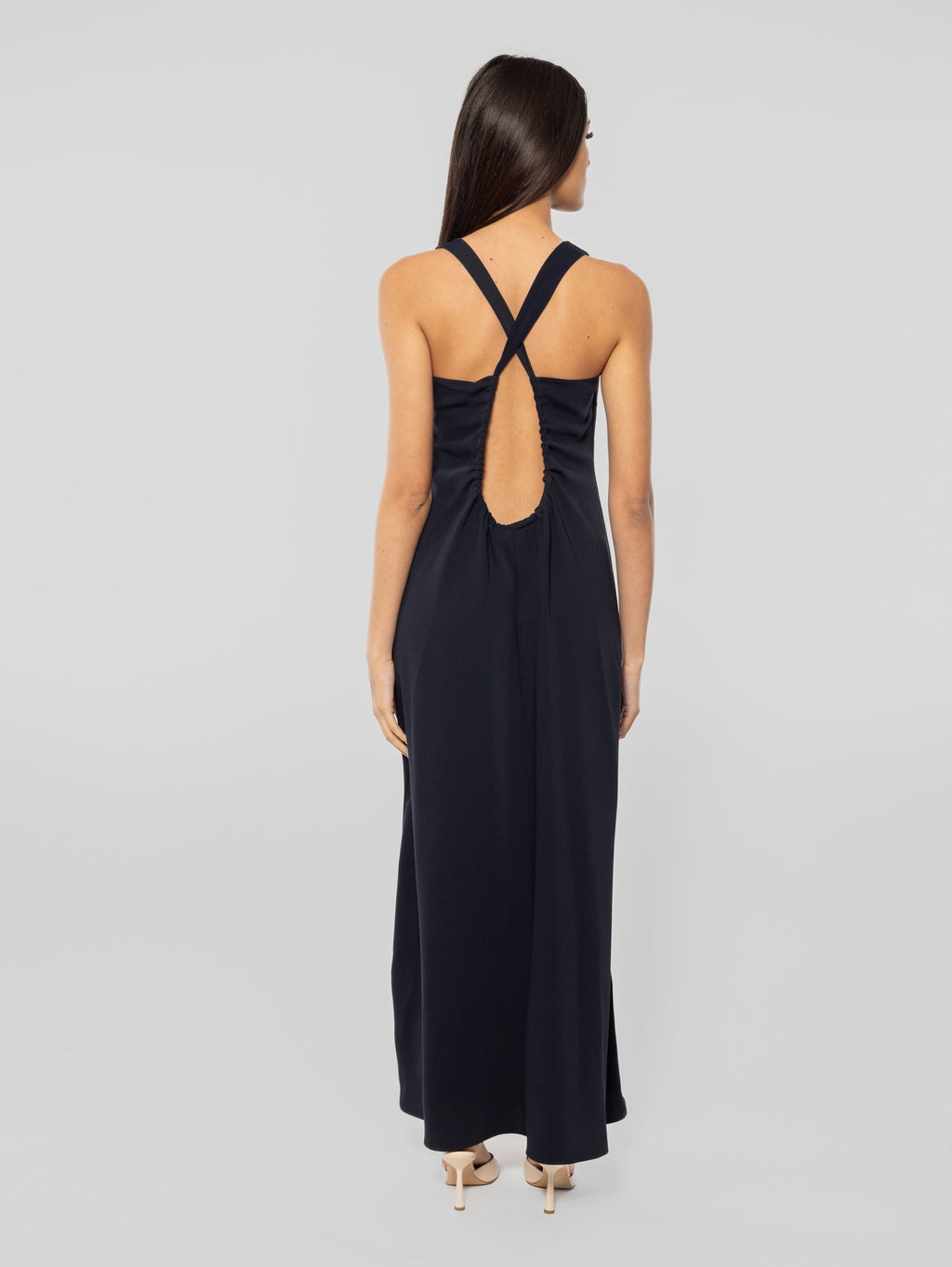 2026 New Arrival Abito Lungo con Incrocio Blu