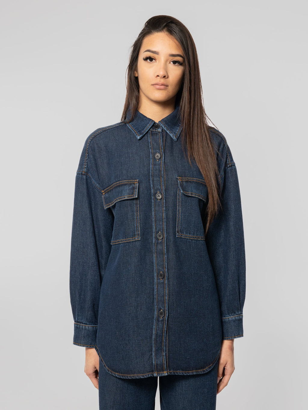 2026 New Arrival Giacca in Denim in Lyocell Blu