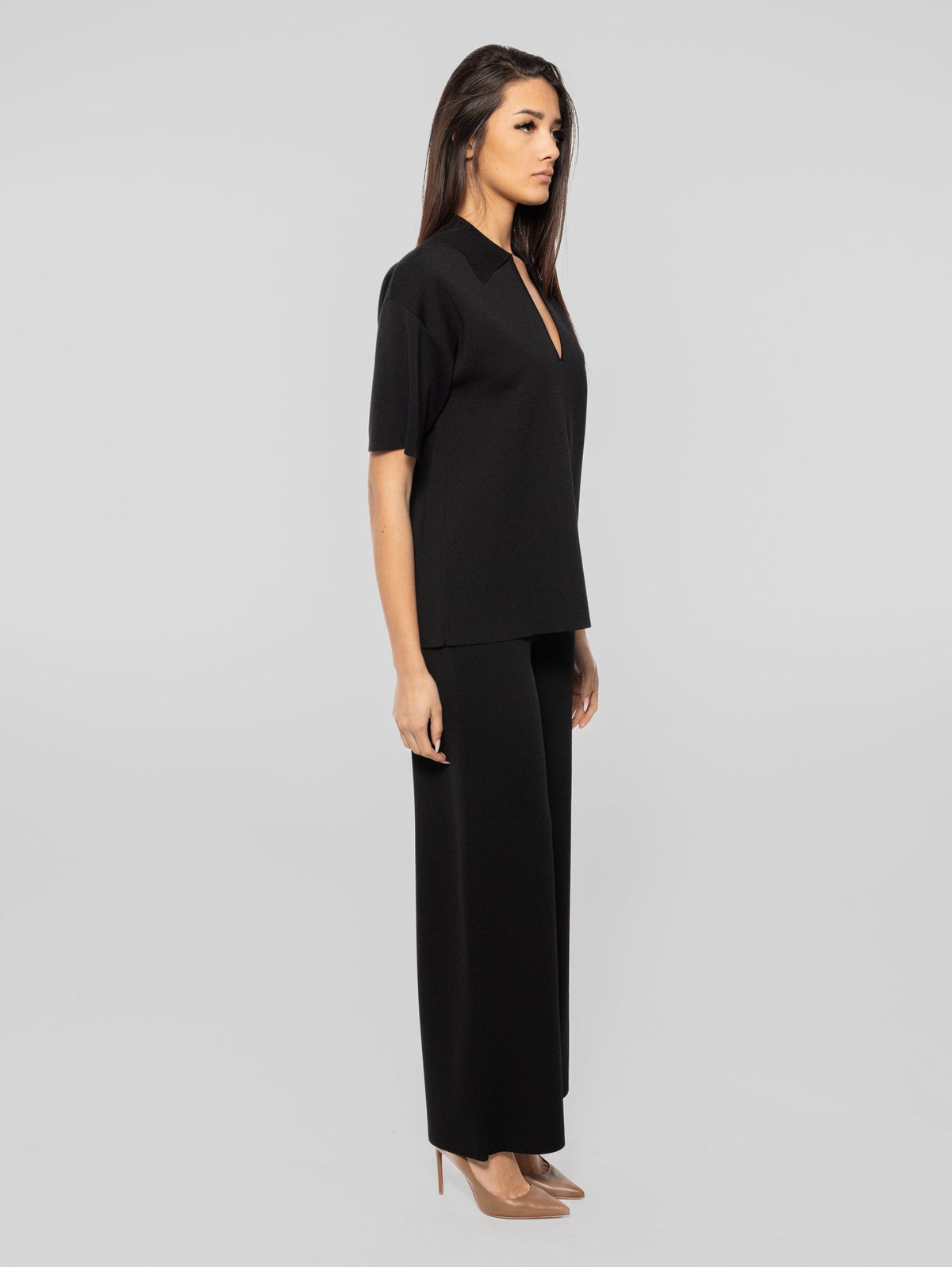 2026 New Arrival Pantaloni in Maglia Nero