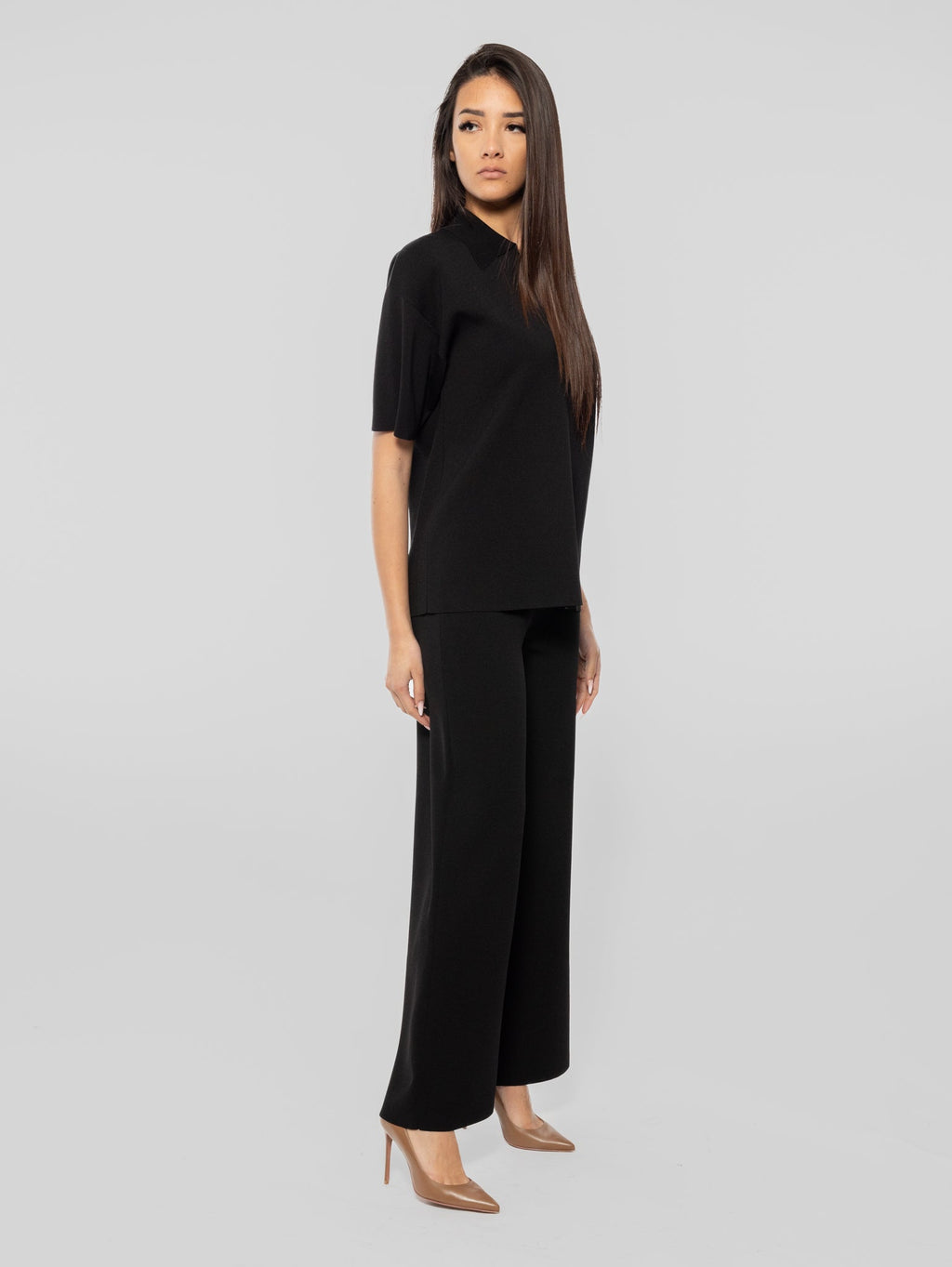 2026 New Arrival Pantaloni in Maglia Nero