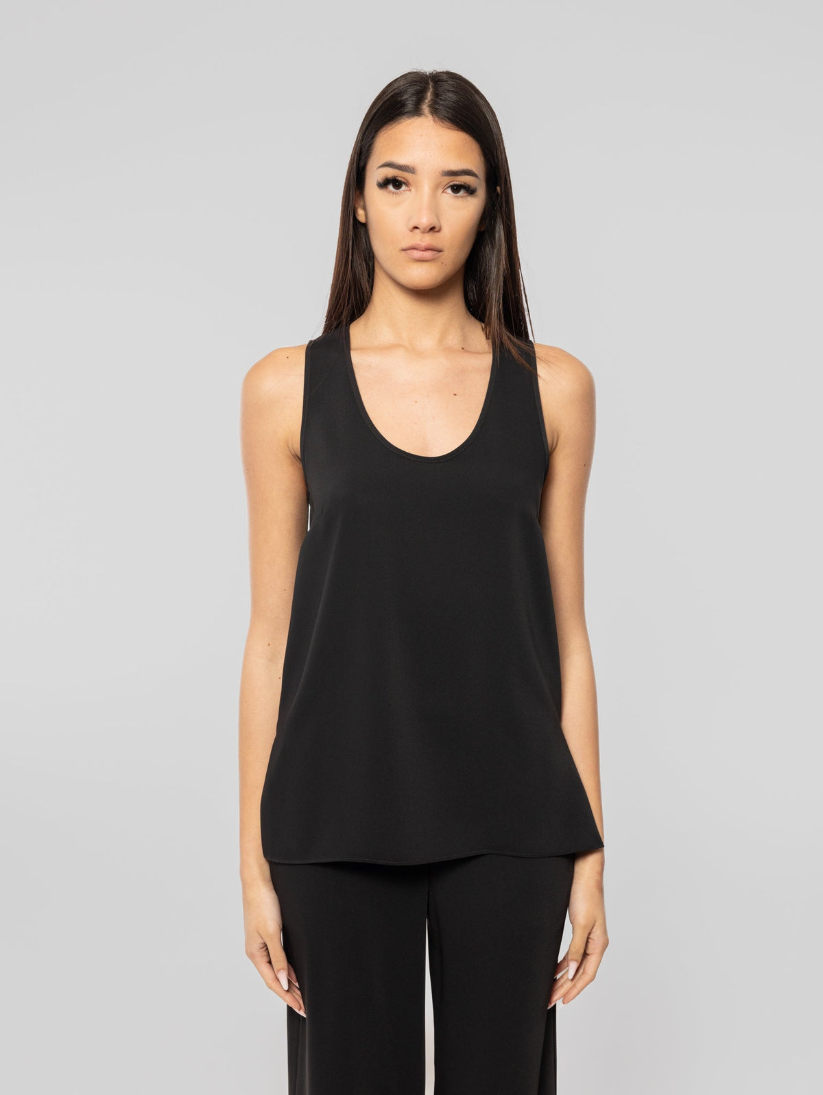 2026 New Arrival Top con Spacchetti Laterali Nero