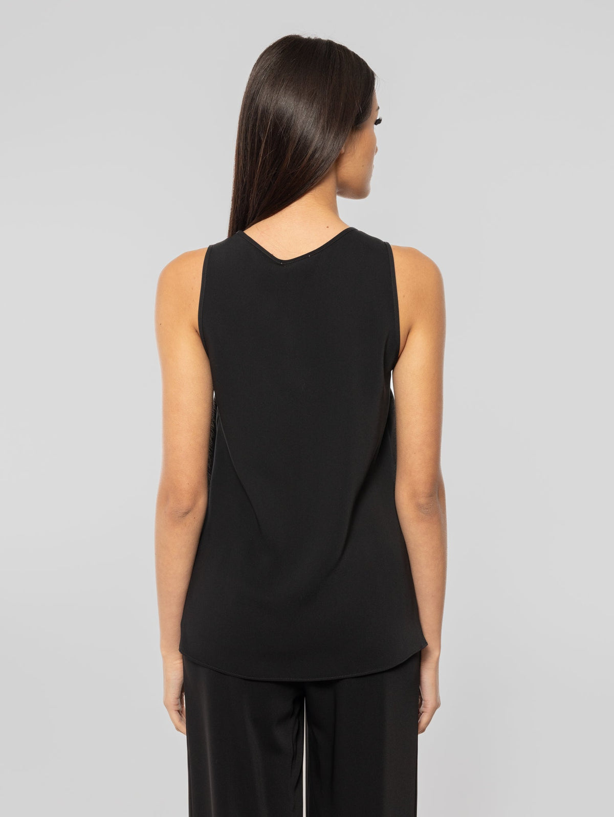 2026 New Arrival Top con Spacchetti Laterali Nero