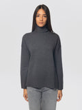 2026 New Arrival Maglia Collo Alto Oversize Grigio Scuro
