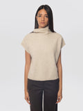 2026 New Arrival Maglia in Racoon con Collo Alto Burro