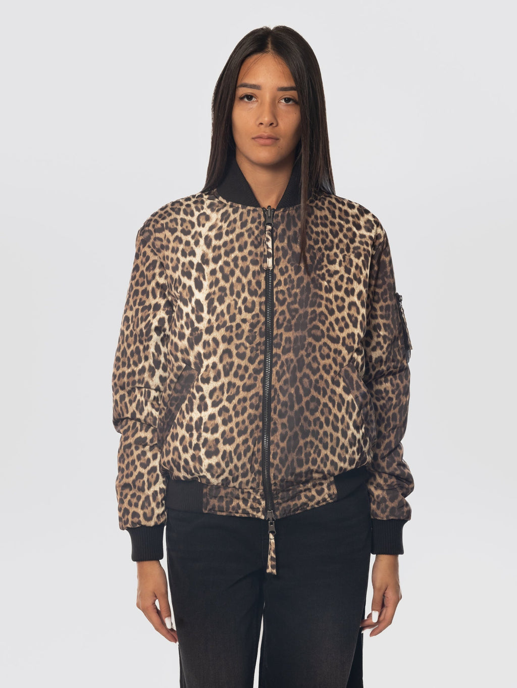 2026 New Arrival Giaccone Animalier Reversibile Marrone