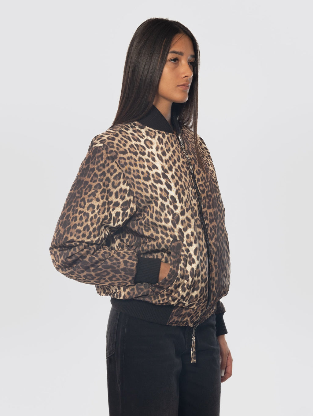 2026 New Arrival Giaccone Animalier Reversibile Marrone