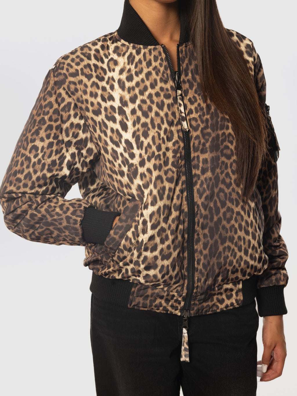 2026 New Arrival Giaccone Animalier Reversibile Marrone