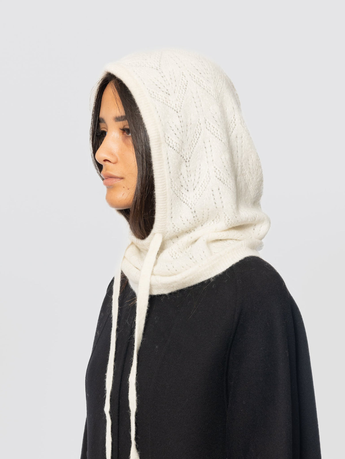2026 New Arrival Balaclava in Lana Traforata Panna